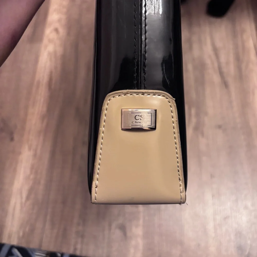 Chenson black and brown leather shoulder bag - Picture 3 of 3